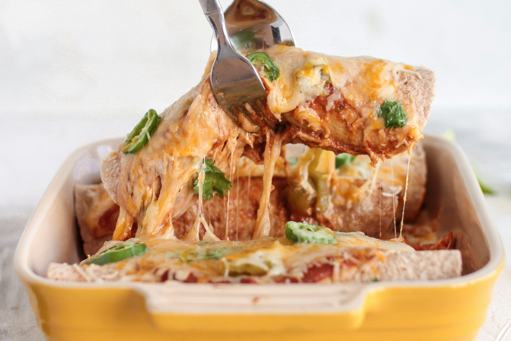 Beef & Black Bean Enchiladas