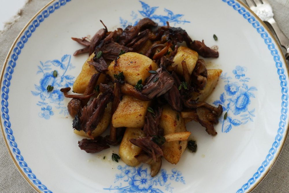 Braised Pig Cheeks with Gnocchi