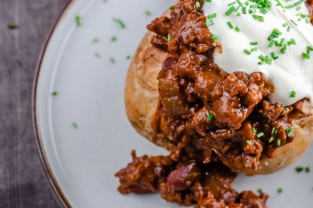 Chilli-Loaded Jacket Potatoes