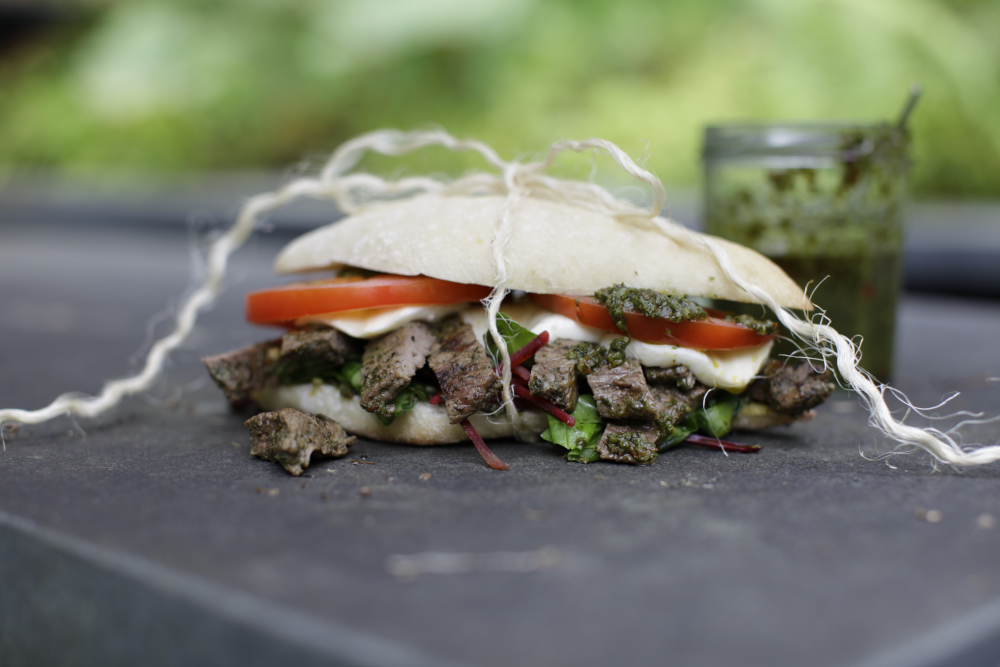 Chivito Steak Sandwich