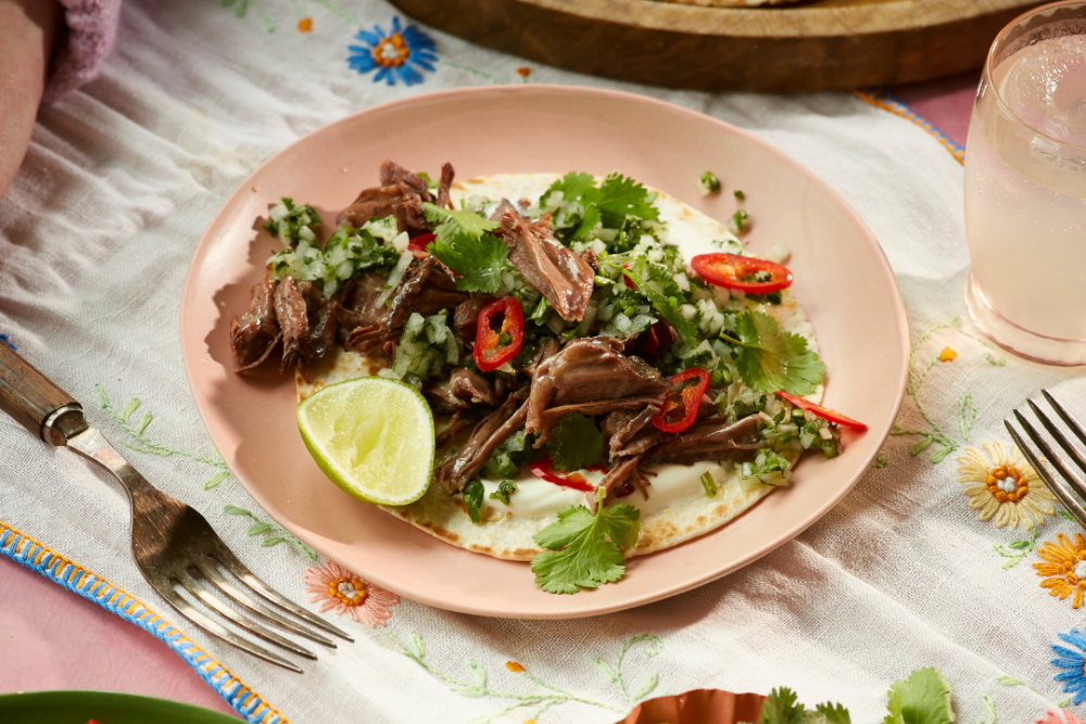 Confit Featherblade Tacos