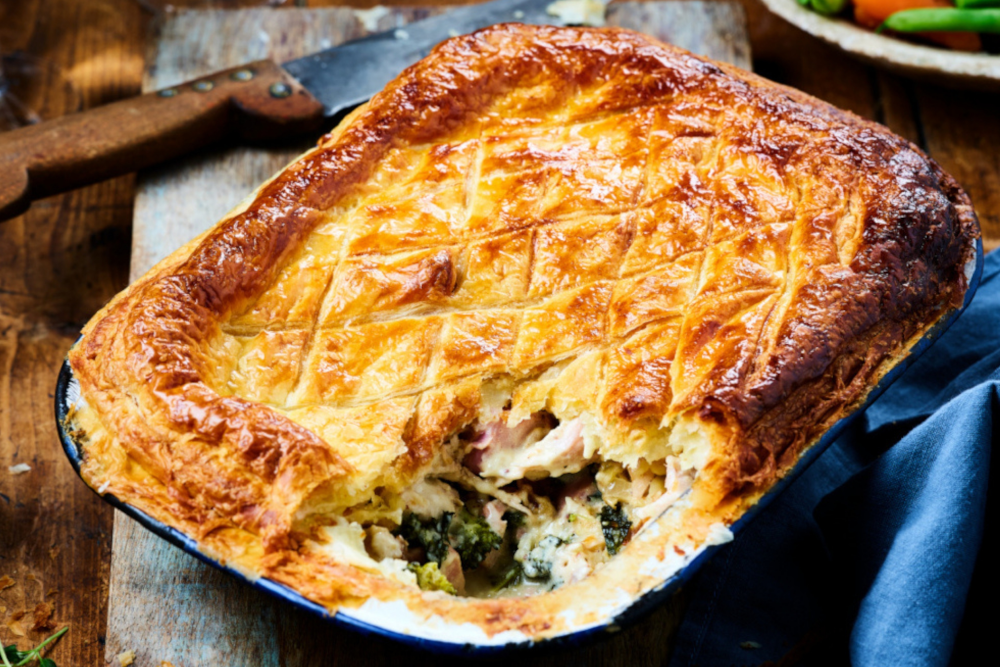 Leftover Chicken & Ham Pie