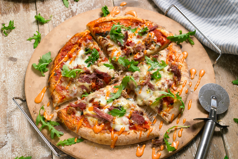 Leftover Pulled Mallard Pizza