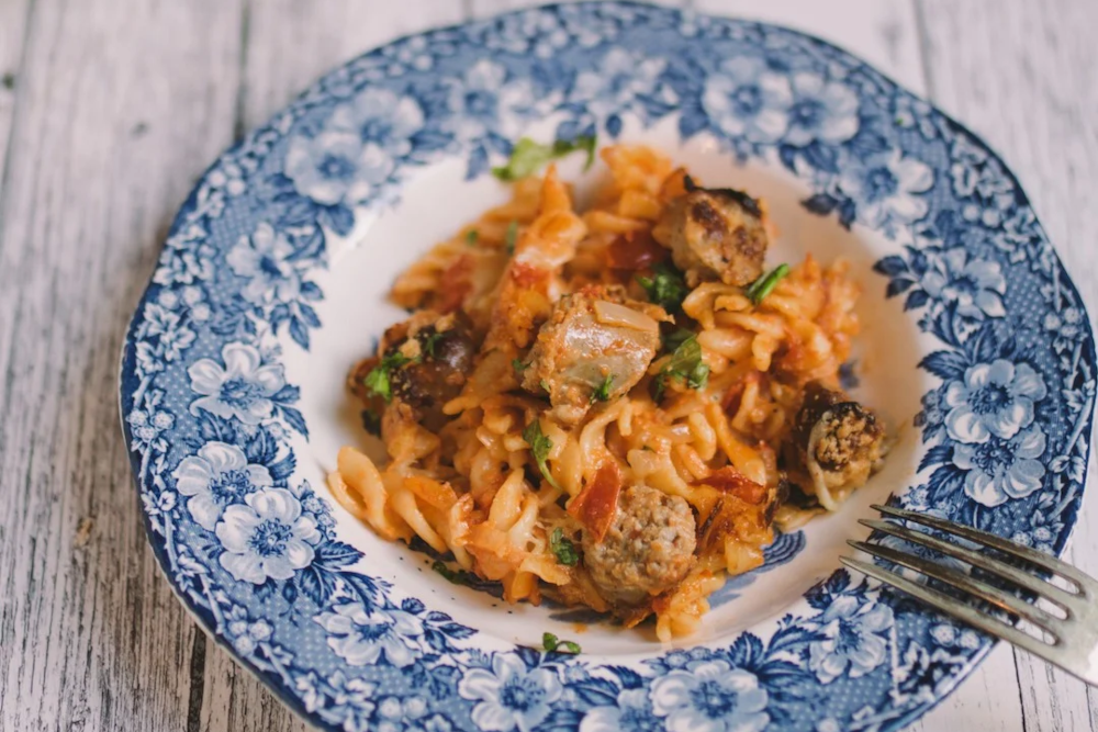 Leftover Sausage Pasta