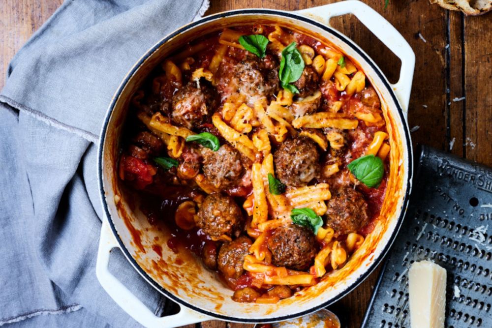 Meatball Pasta Bake