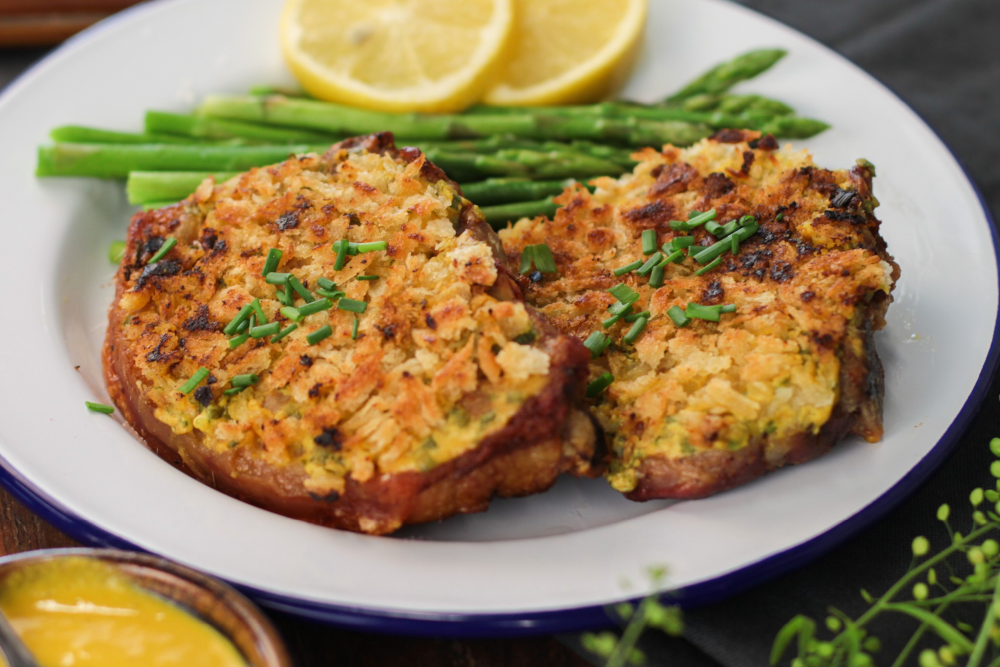 Mustard Crusted Pork Chops