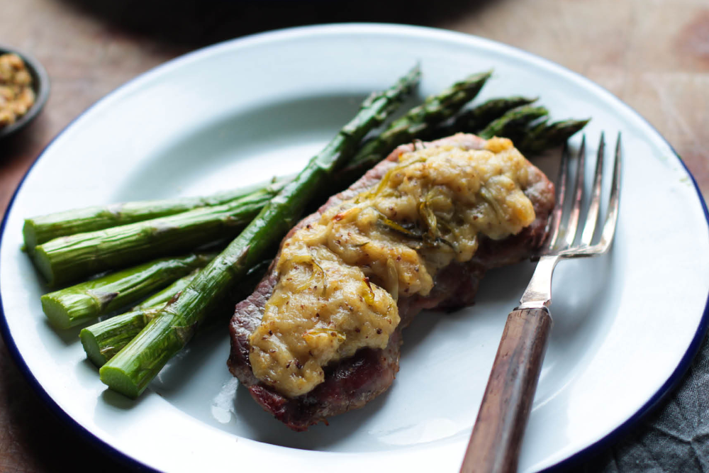 Rarebit Pork Steaks
