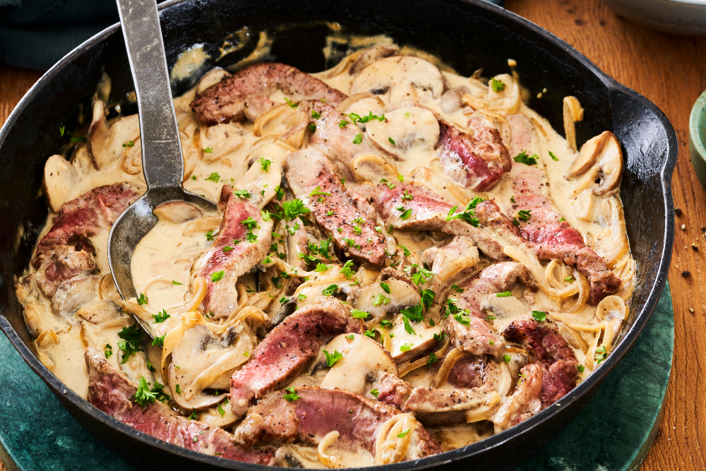 Rump Steak Beef Stroganoff
