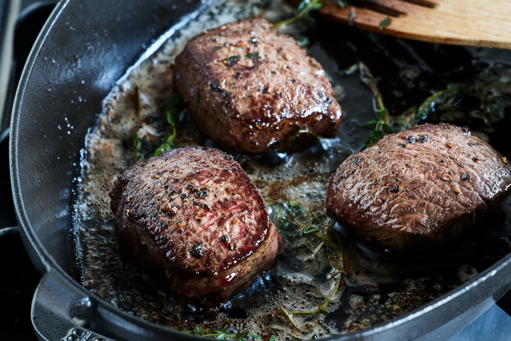 Thyme Basted Venison Medallions