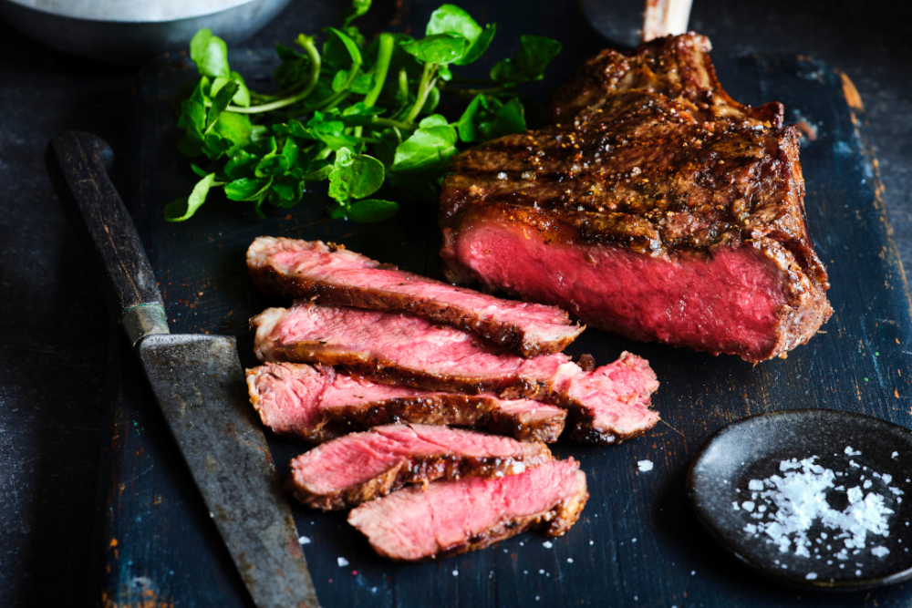 Tomahawk Steak with Homemade Truffle Chips