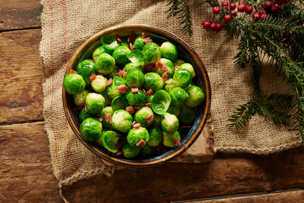 Buttery Brussels Sprouts with Bacon