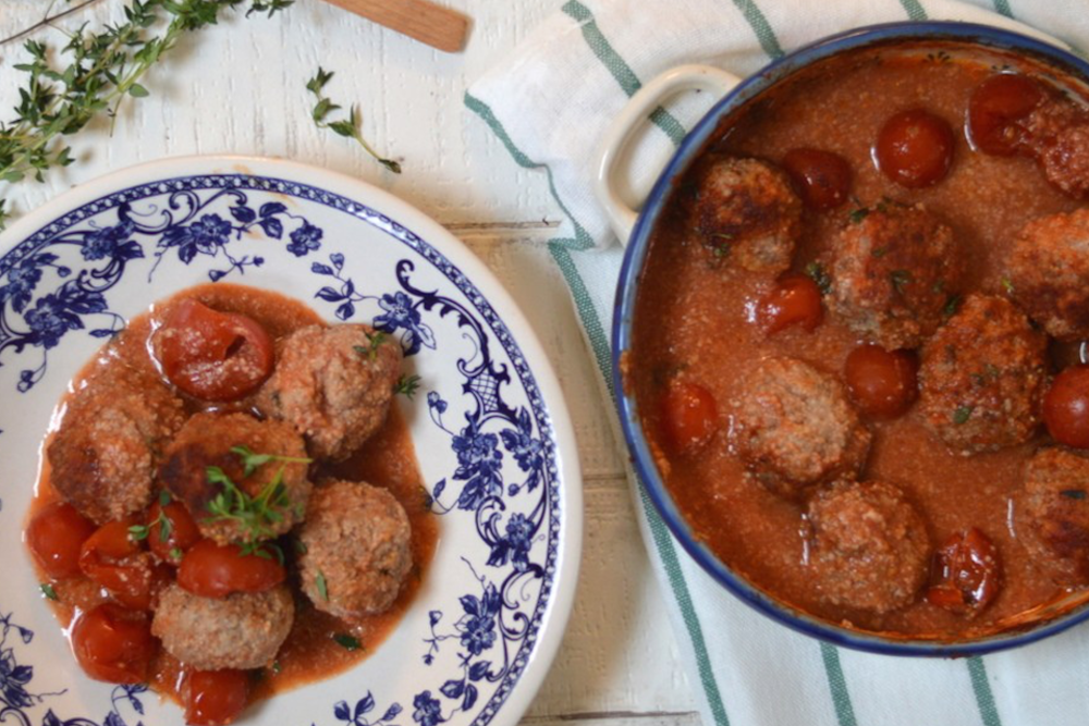 Mrs P's Apple & Thyme Meatballs
