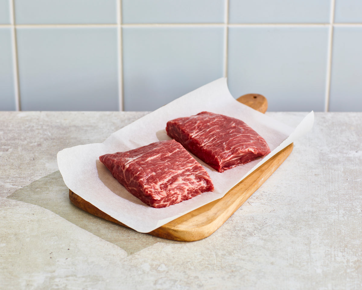 Flat Iron Steaks, Pack of 2 (460g)