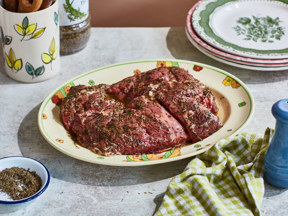 Butterflied Leg of Lamb in Thyme & Olive Oil (1.2kg)