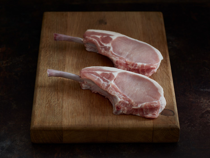 French Trimmed Pork Tomahawks, Pack of 2 (567g)