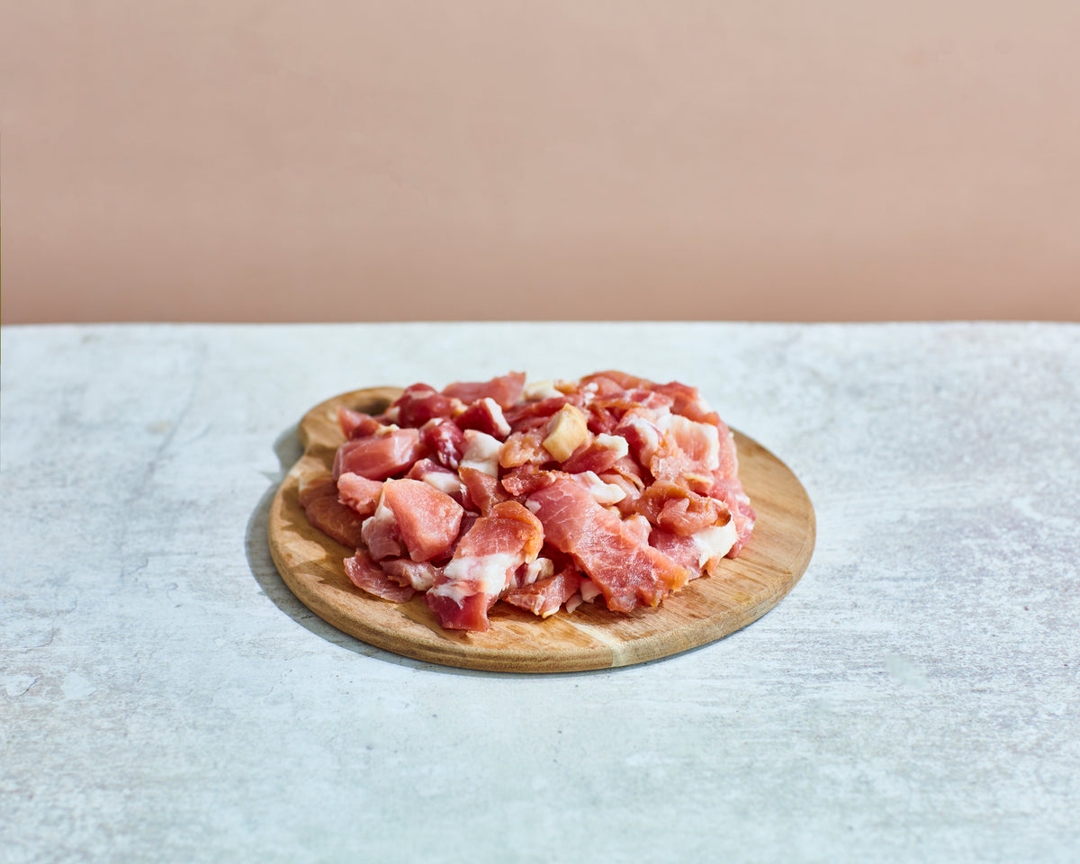 Dry Cured Smoked Streaky Bacon Lardons (200g)