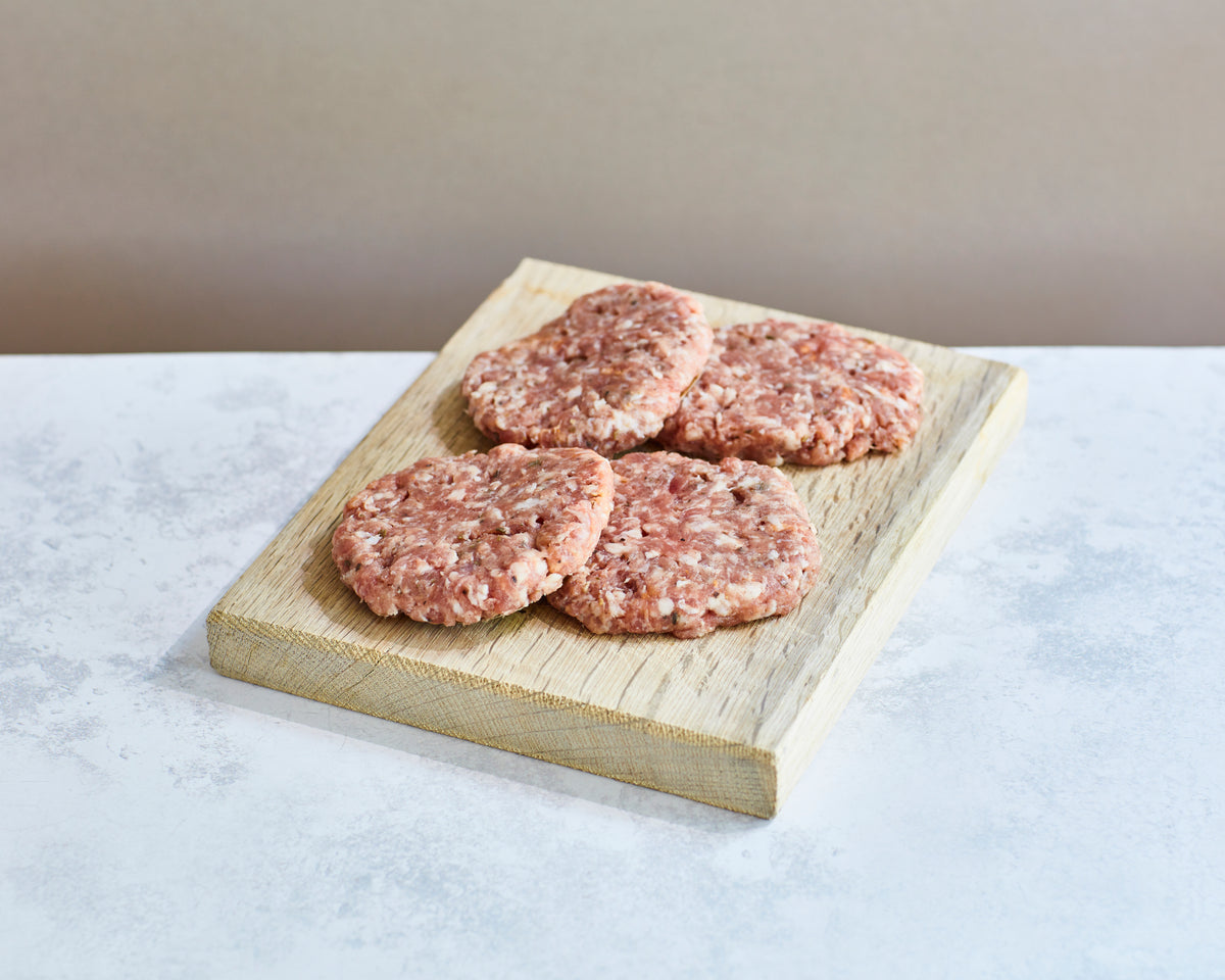 Black Pepper & Sage Sausage Patties, Pack of 4 (340g)