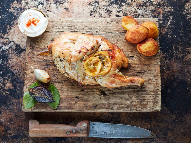Slow-Cooked Lemon & Garlic Half Chicken (650g)