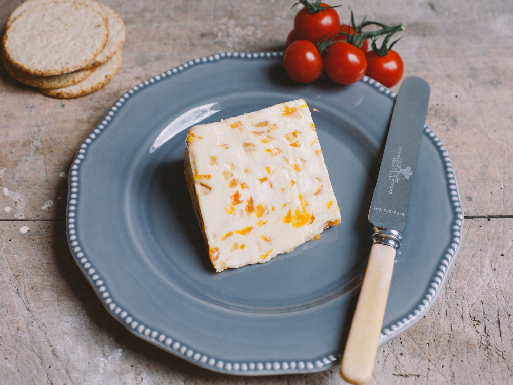 Long Clawson's Sunburst - White Stilton with Apricot (168g)