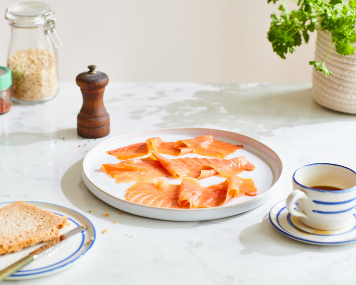 Land-Based Silverscale Smoked Salmon, Long-Sliced (100g)