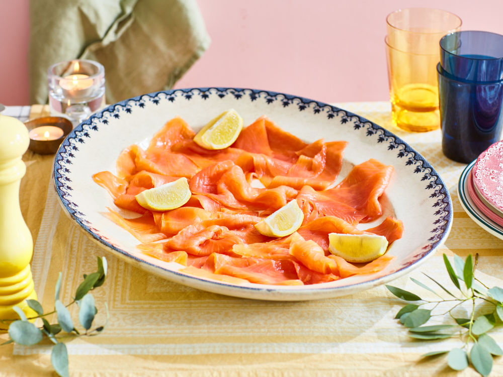Land-Based Silverscale Smoked Salmon, D-Cut (400g)