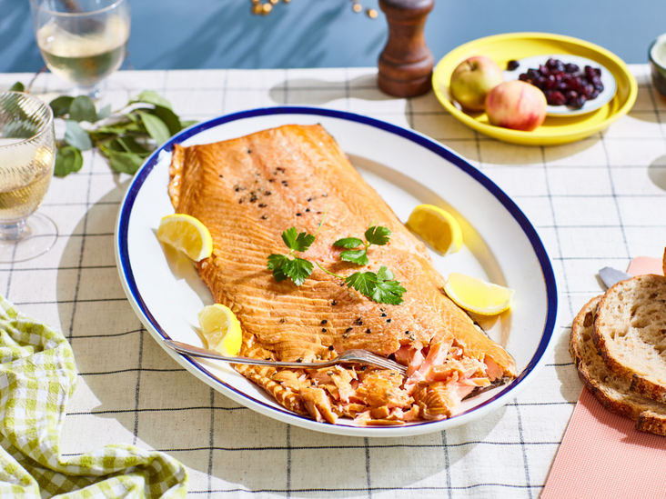 Hot Smoked Side of Chalkstream Trout (650g)