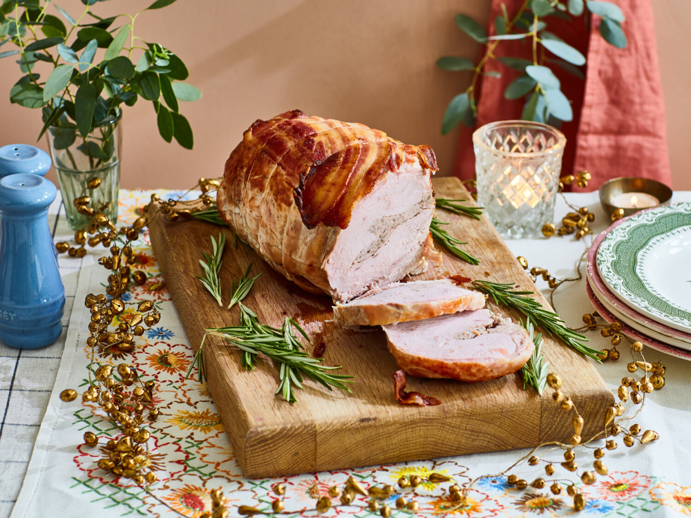Sous Vide Turkey Breast with Sage & Onion Pork Stuffing