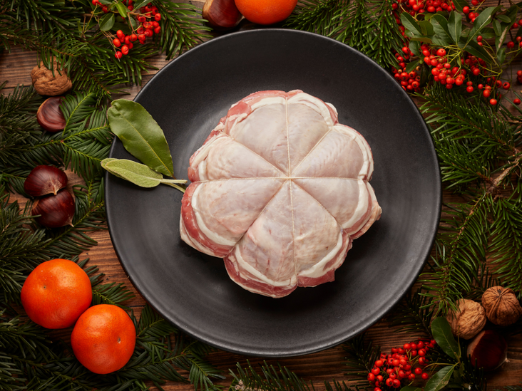 Christmas Chicken Cushion with Sage & Caramelised Onion Stuffing (1.4kg)