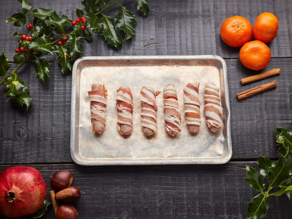 Pancetta Wrapped Pigs in Blankets, Pack of 6 (360g)