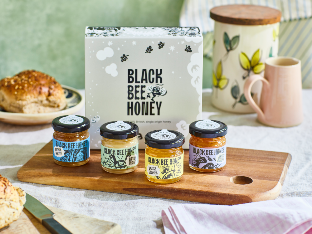 Seasonal Range of Black Bee Honeys (168g)