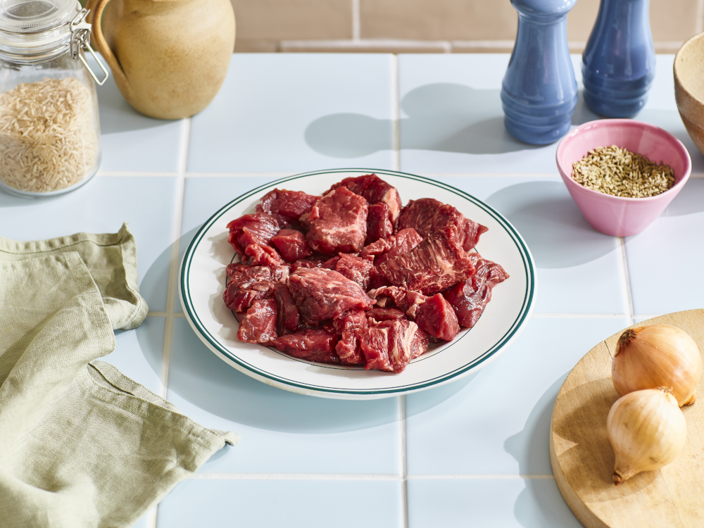 Diced Dry-Aged Belted Galloway Beef (454g)