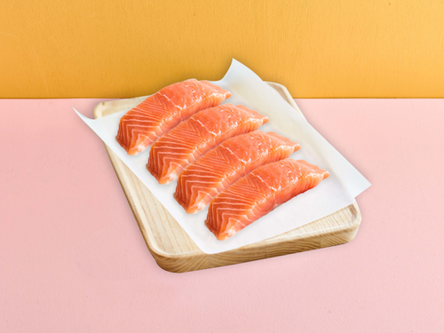 Land-Based Silverscale Salmon Fillets, Pack of 4 (520g)