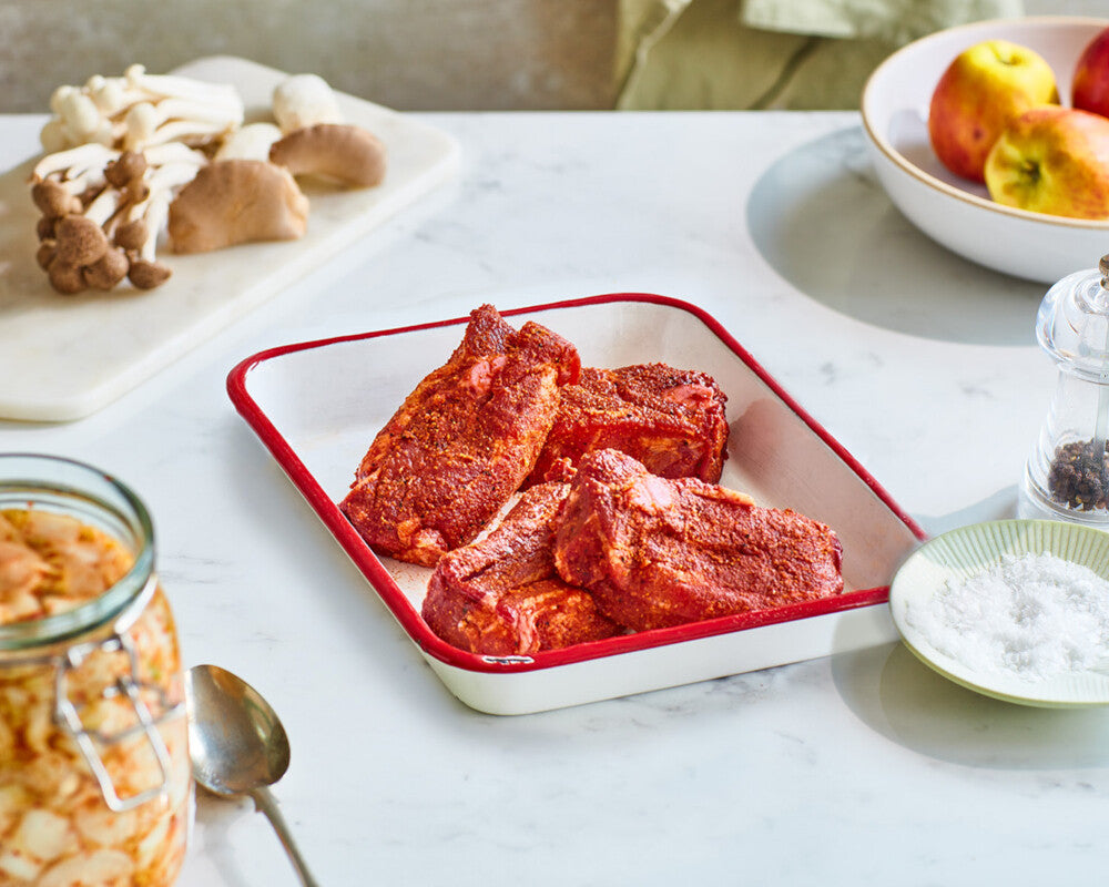 Cherry Bomb Pork Belly Chops (400g)
