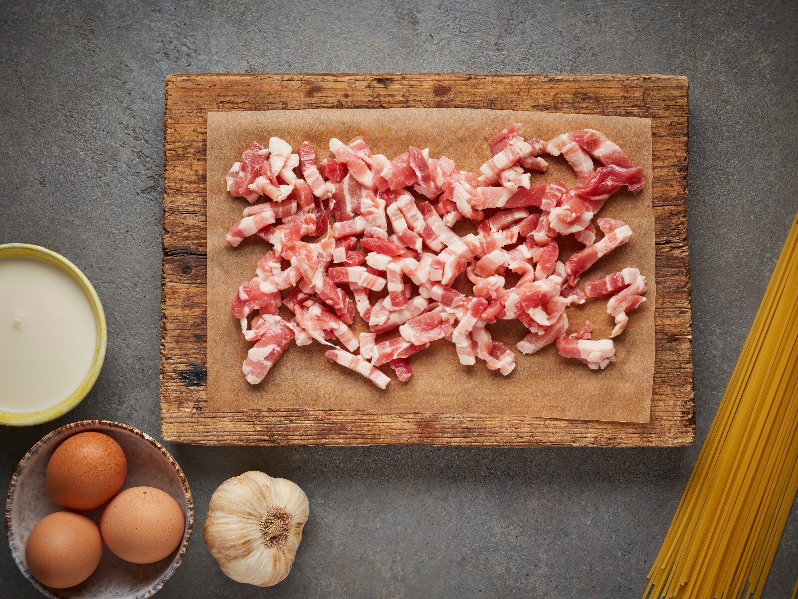 Dry Cured Smoked Streaky Bacon Lardons (200g) field&flower Meat