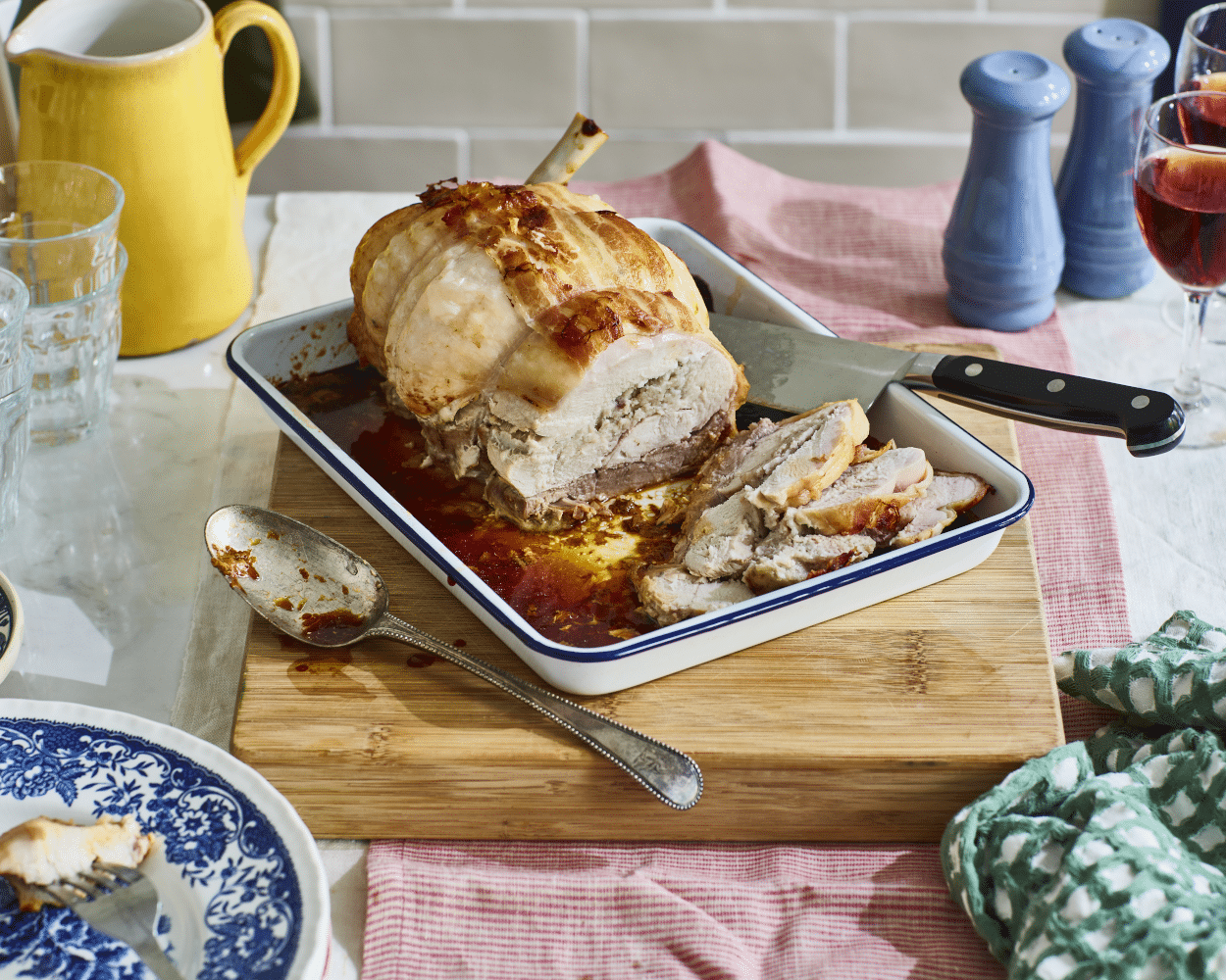 Sous Vide Turkey Supreme Roast with Chestnut Pancetta Stuffing