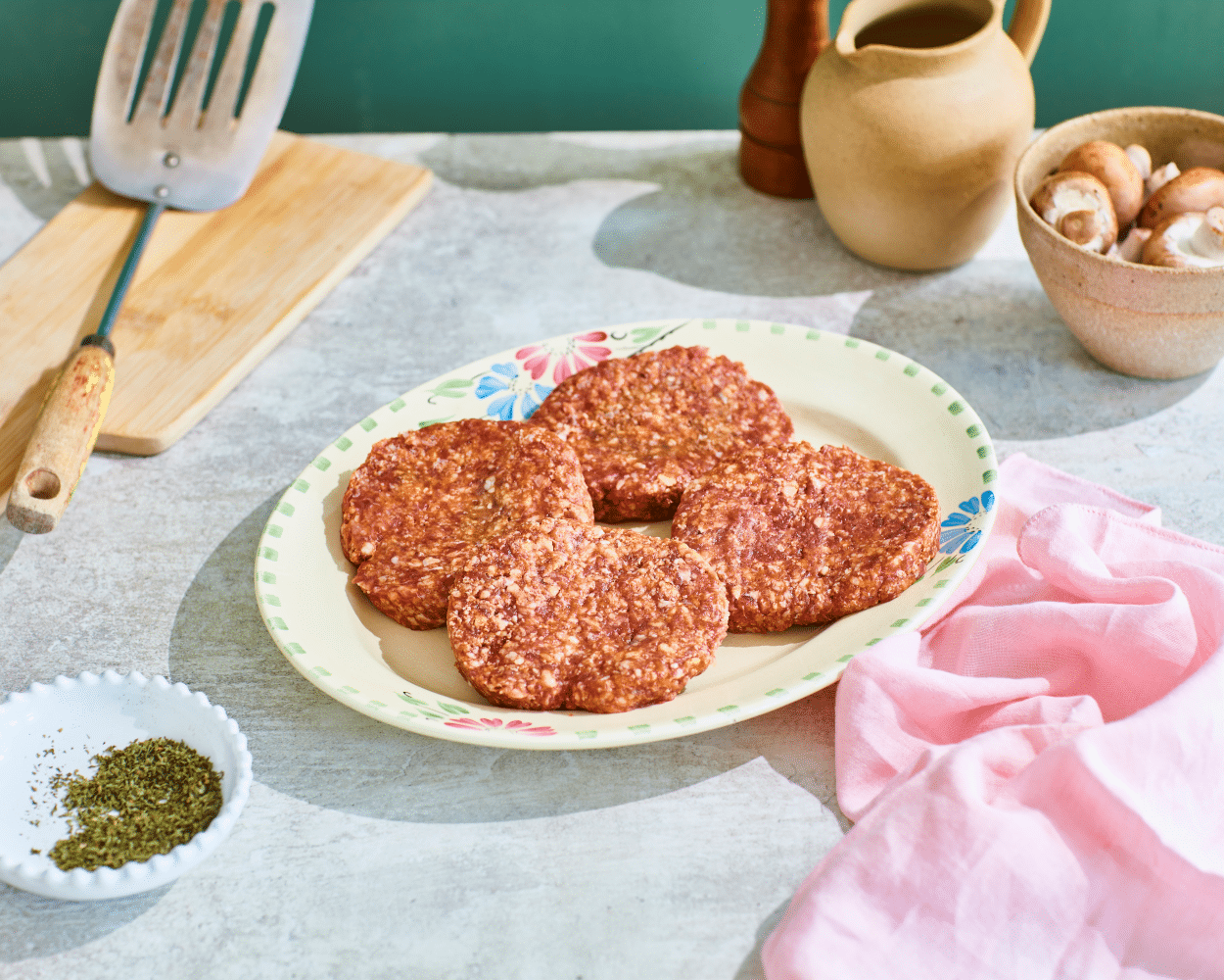 South Devon Chilli Lamb Merguez Burger, Pack of 4 (400g)