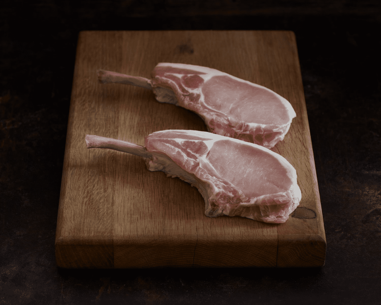 French Trimmed Pork Tomahawks, Pack of 2 (567g)