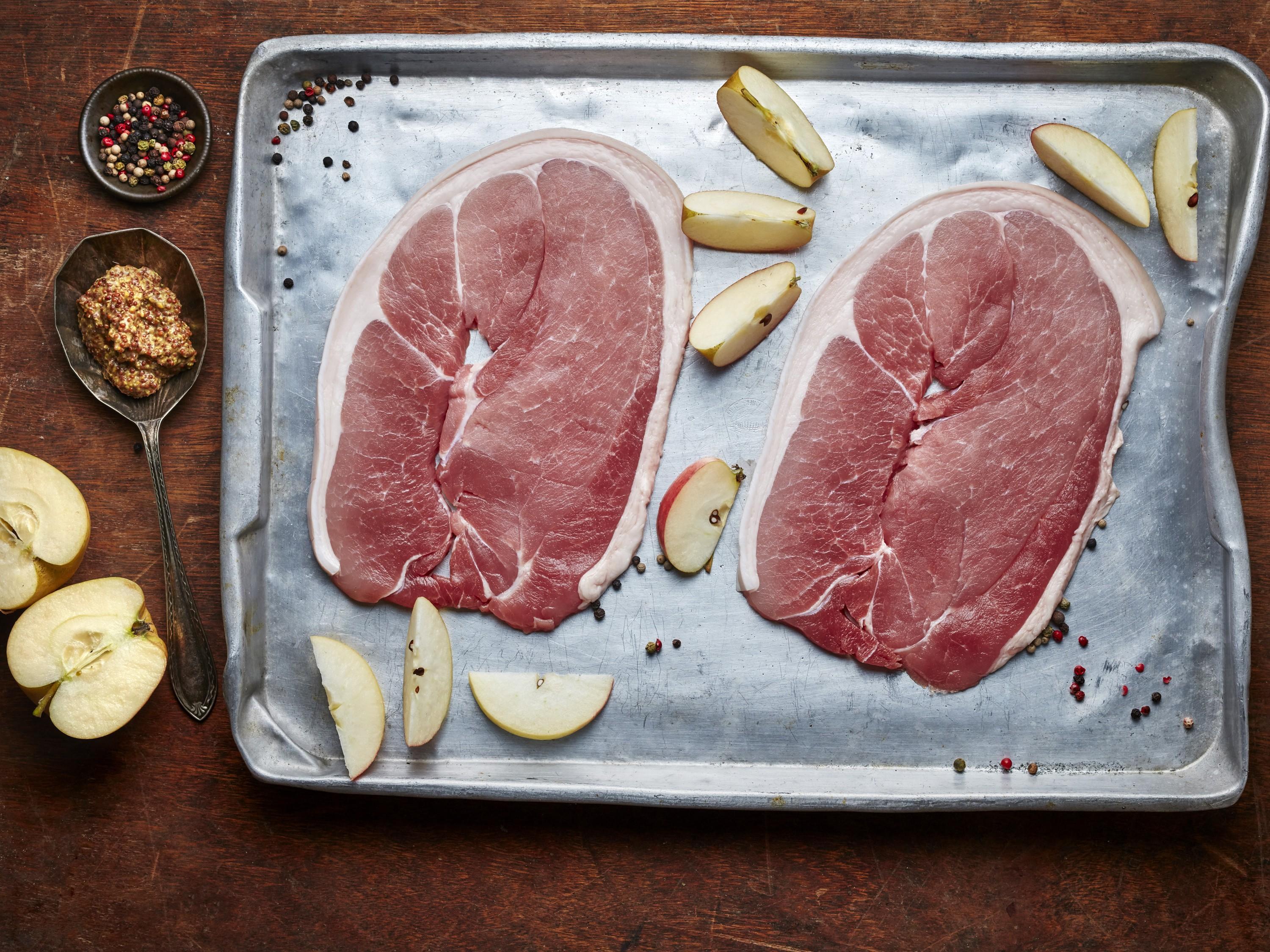 Dry Cured Unsmoked Gammon Steaks, Pack of 2 (500g)