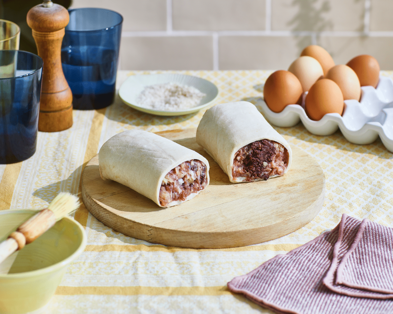 Bake-at-Home Black Pudding & Apple Sausage Rolls, Pack of 2 (350g)