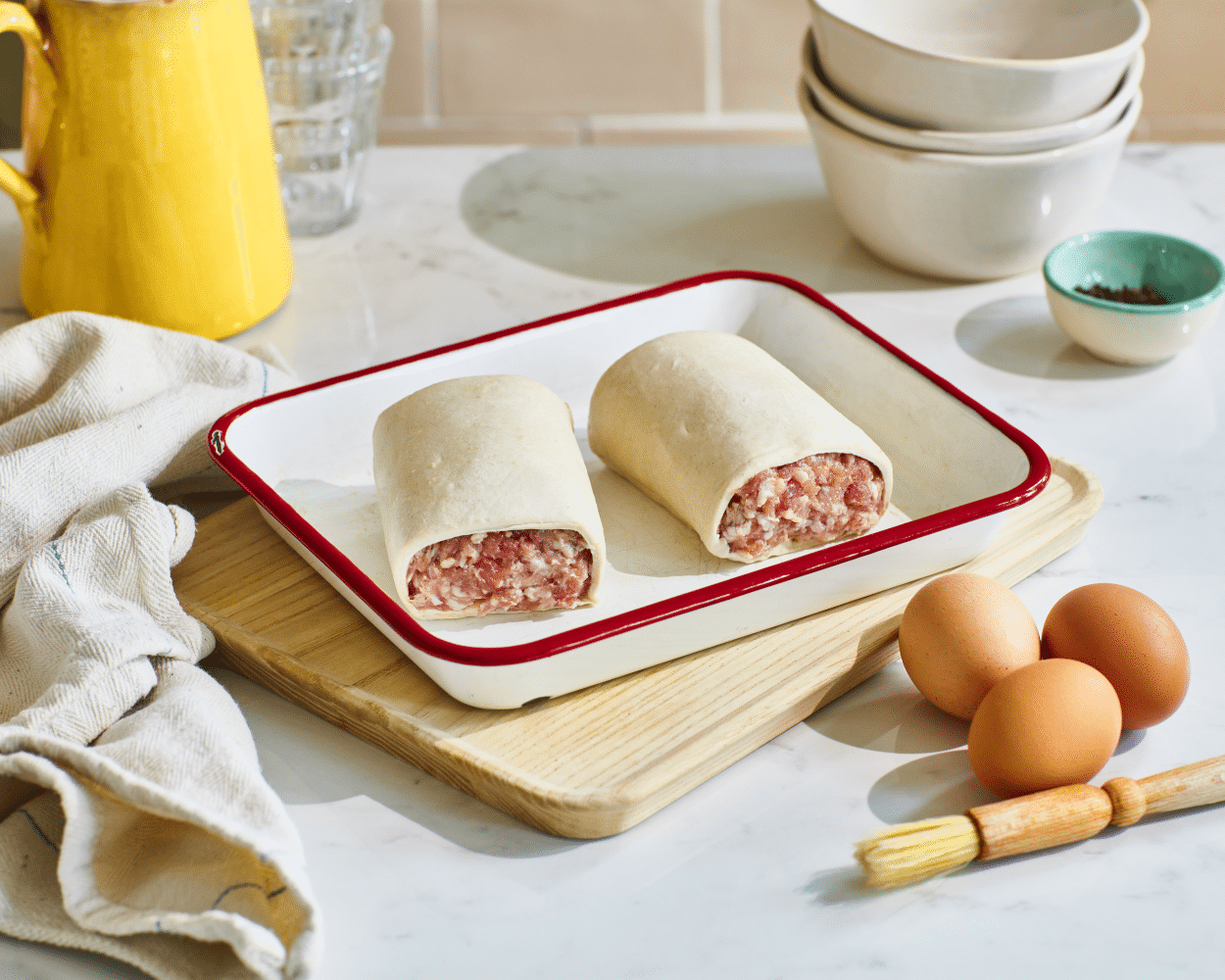 Bake-at-Home Farmhouse Sausage Rolls, Pack of 2 (350g)