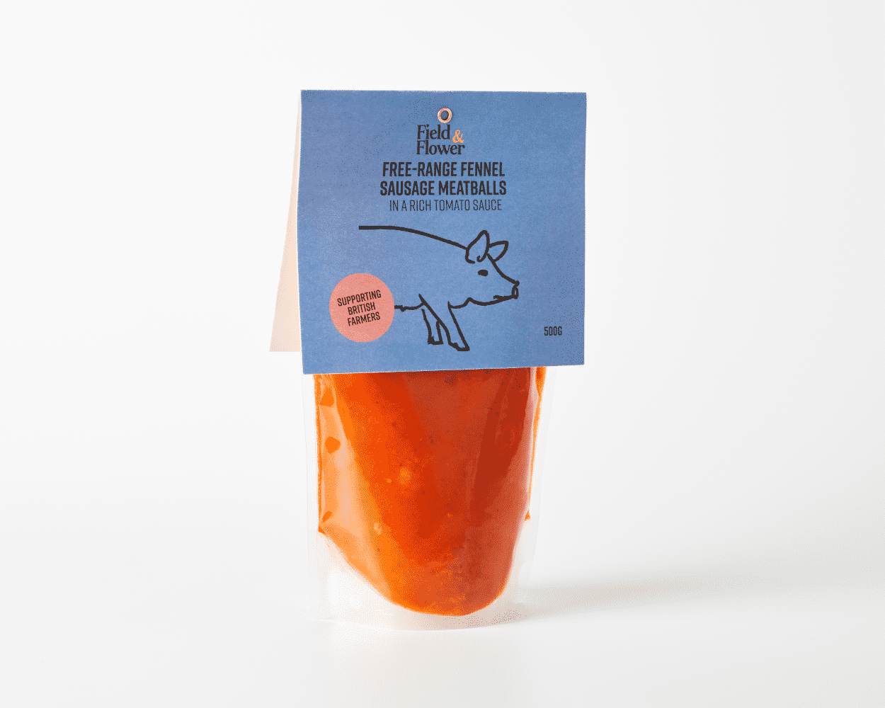 Free-Range Fennel Sausage Meatballs in a Rich Tomato Sauce (500g)
