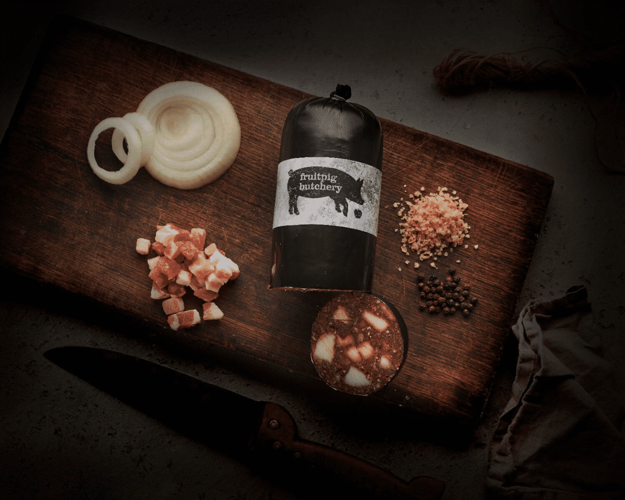 Unavailable - Triple Smoked Lardo Infused Black Pudding (500g)