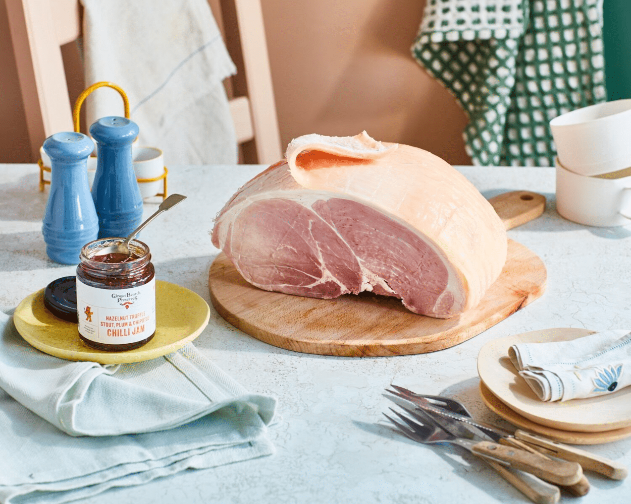 Field & Flower Ham with Stout and Chipotle Glaze Kit (1.5kg)