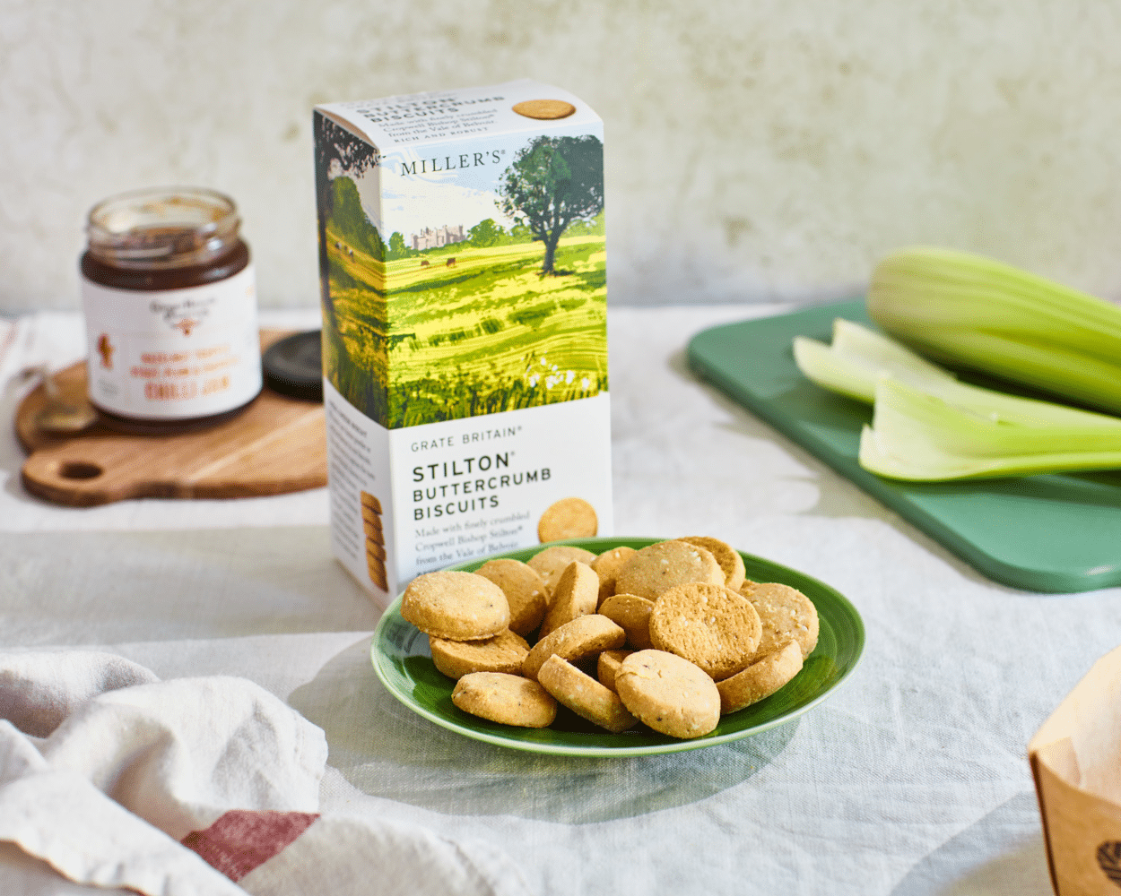 Grate Britain - Crumbled Stilton Buttercrumb Biscuits (125g)
