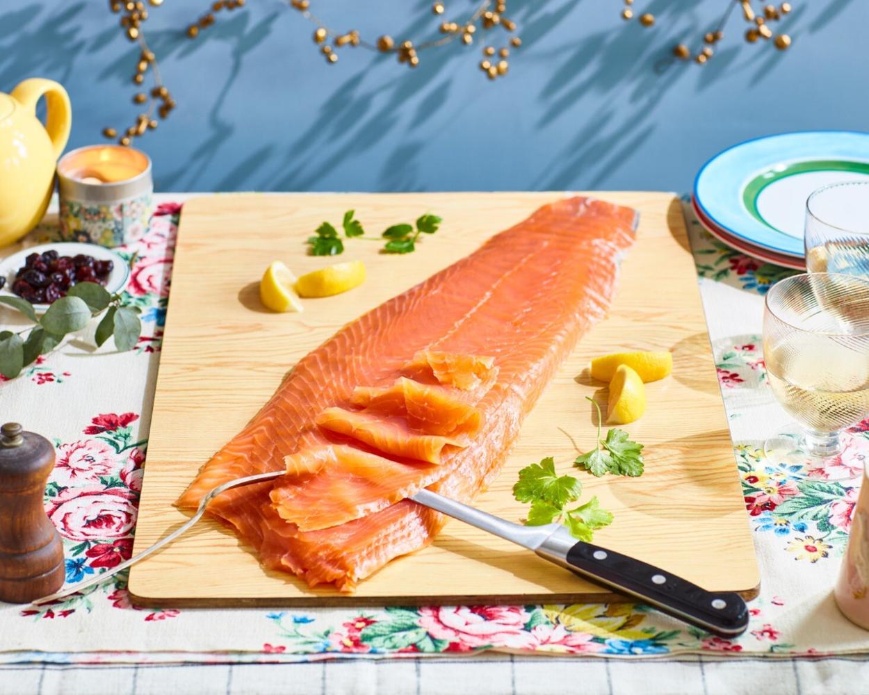 Side of Land-Based Silverscale Oak Smoked Salmon, Unsliced (900g-1.1kg)