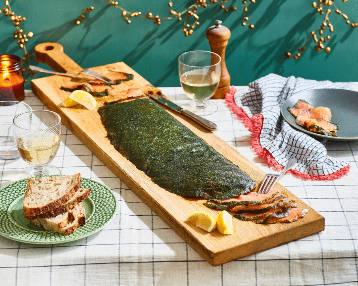 Side of Land-Based Silverscale Salmon Gravadlax, D-Cut (900g-1kg)