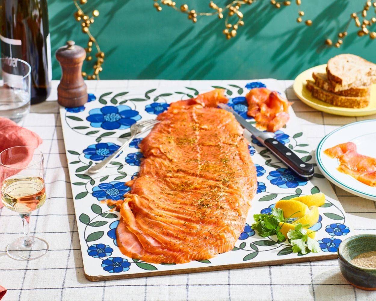 Side of Orange & Fennel Cured Land-Based Silverscale Salmon (900g-1kg)