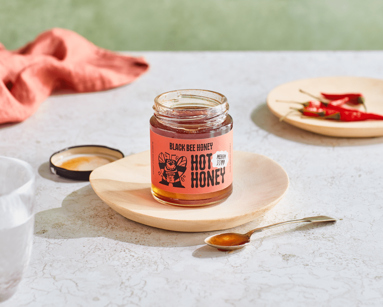Black Bee Hot Honey (227g)