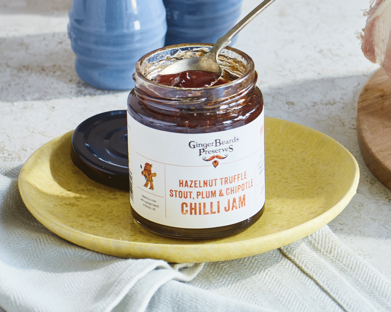 Hazelnut Truffle Stout, Plum & Chipotle Chilli Jam (220g)