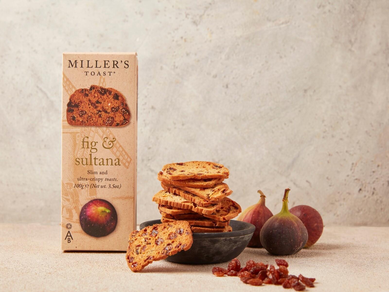 Miller's Toasts Fig & Sultana (100g)